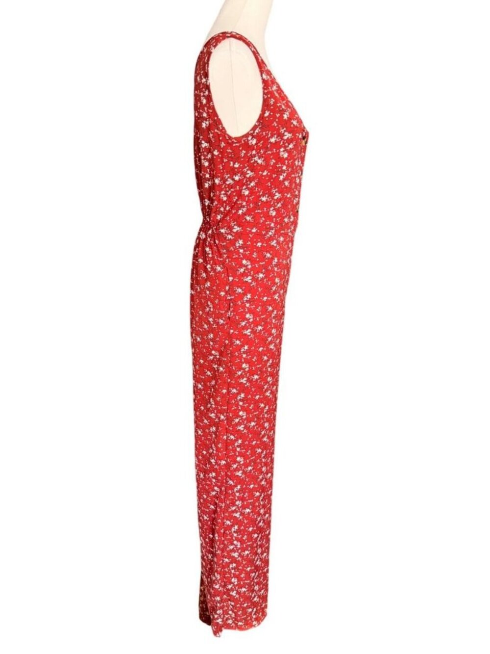 Red Floral Sleeveless